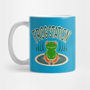 Frog station Mug